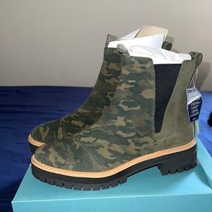 Olive Green Toms Dakota Boots